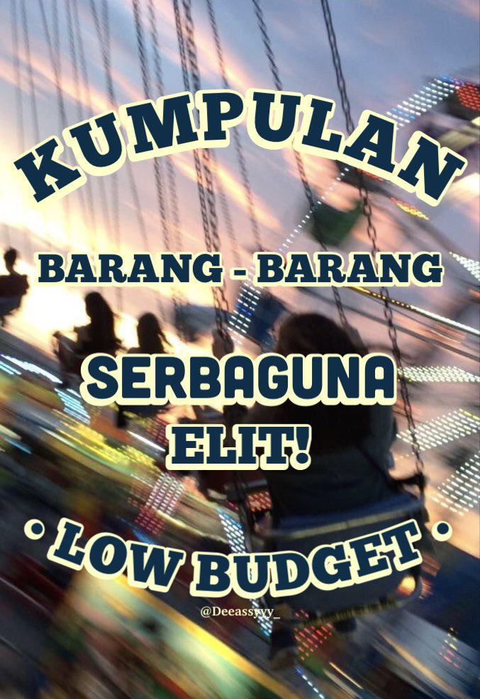 Barang Serbaguna Elit Low Budget Memudahkan Kehidupan

• SAVE AJA DULU, Siapa tau ada yg butuh •

— A Thread