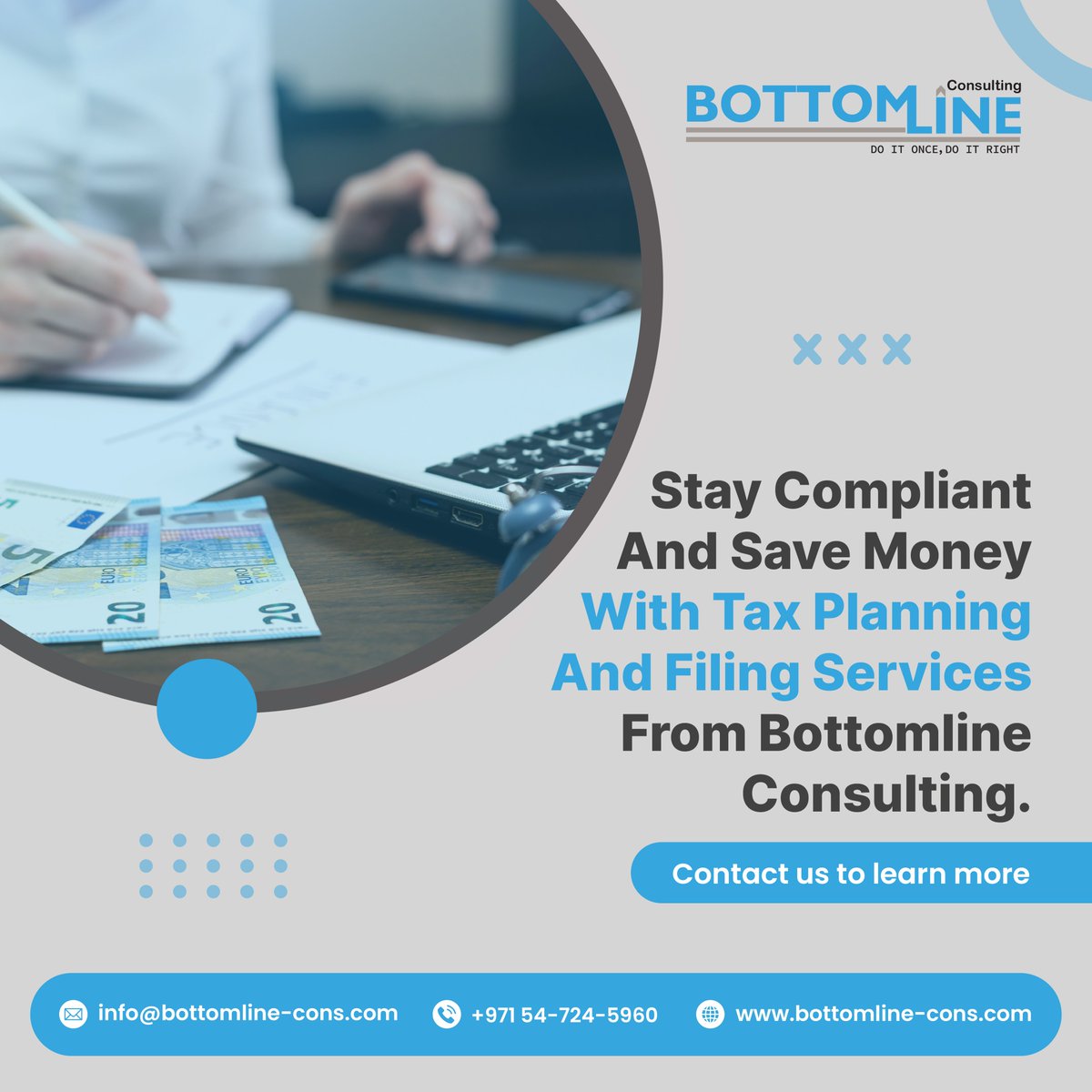 bottomlinecons1's tweet photo. Maximize your tax savings and ensure compliance with #BottomLineConsulting's expert tax planning and filing services.
βοΈ Email: info@bottomline-cons.com
#accounting #businessgrowth #bookkeeping #cashflow #business #finances #consulting #UAEBookkeeper #AccountantinUAE https://t.co/R20TXbuAkS