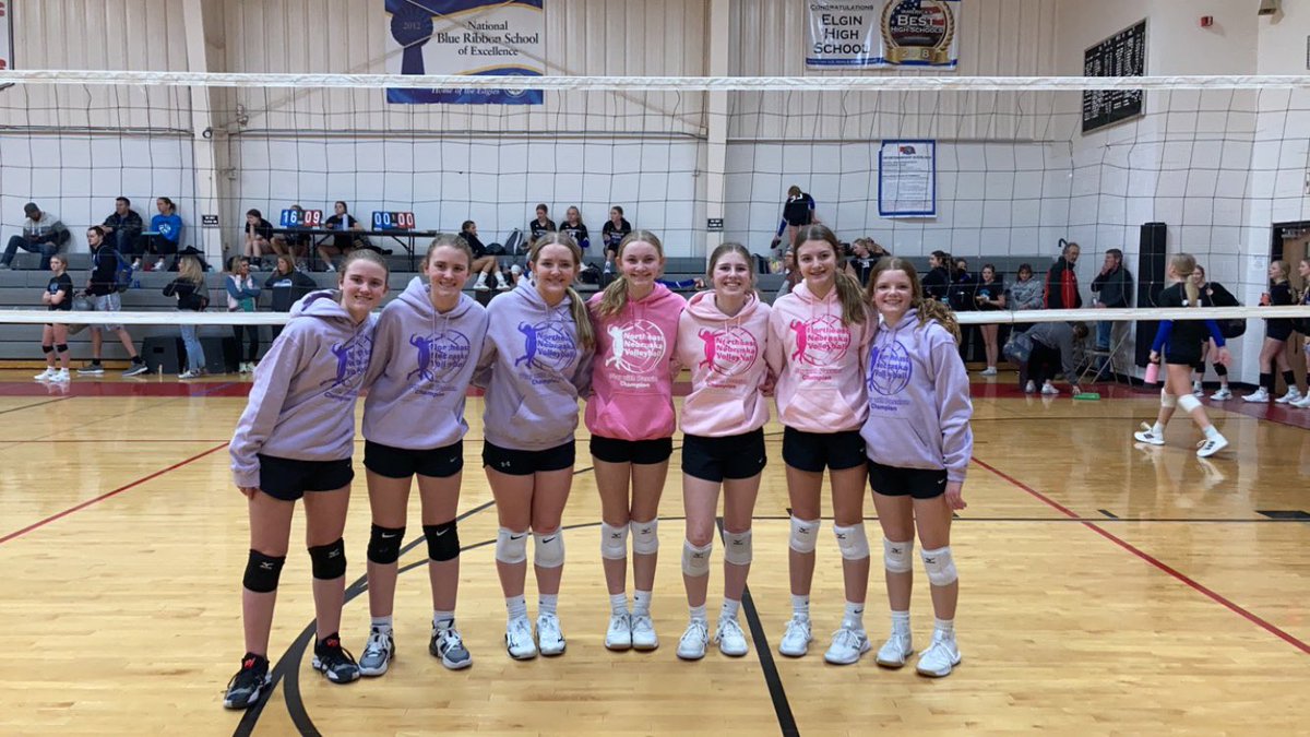 NC 7th grade girls are NNV JH Showdown Silver champs! Another great day 💪🏼🏐 <a href="/LadyKnightVBALL/">Lady Knights Volleyball</a>