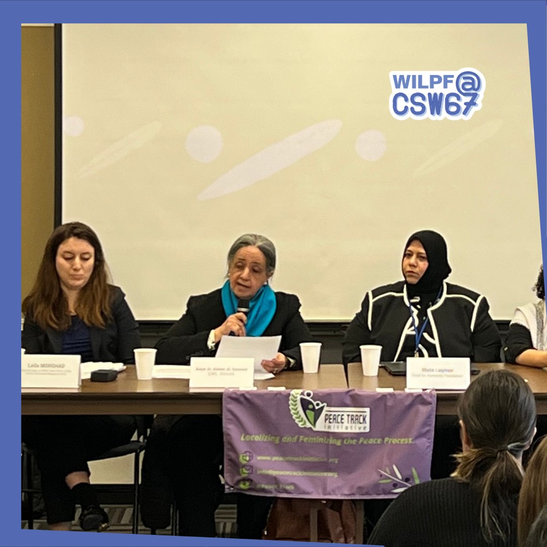 WILPF's tweet photo. That's a wrap on #CSW67! Two weeks of insightful discussions, enlightening side events, and priceless interactions with women & girls from all over the world...
Stay tuned for the recordings of #WILPF's events, and more insights & conclusions from this year's #CSW.
#WILPFatCSW67 https://t.co/FjQGre8CDu