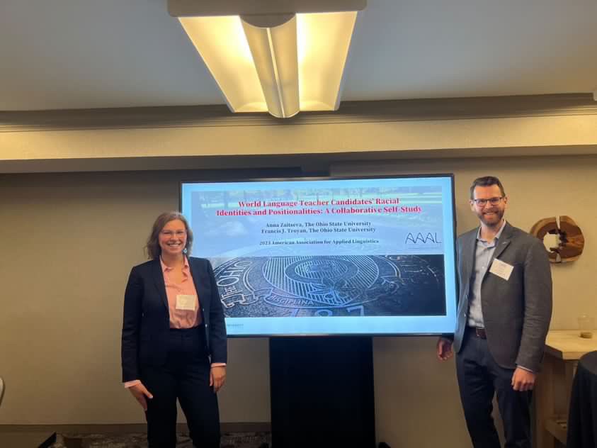 AnZaitseva's tweet photo. Second presentation at @AAALinks AAALinks #AAAL2023 is done! So pumped I got to share my work this weekend. A very special thank you to @FrancisTroyan for supporting and mentoring me through this process. 👩🏻‍🎓🤍 https://t.co/dfraTAPQf1