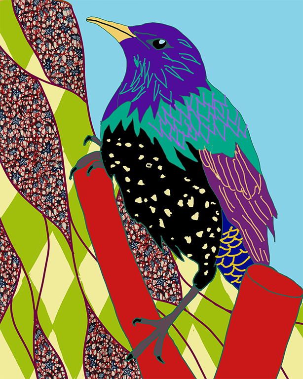 What a way to end tonight's episode of #WildIsles! Artist @SHONIBARESTUDIO created this starling inspired by the collections at @NHM_London, just one of the hundreds of museums taking part in #TheWildEscape, a UK-wide celebration of nature 🖼️N.Starling, 2023 © Yinka Shonibare