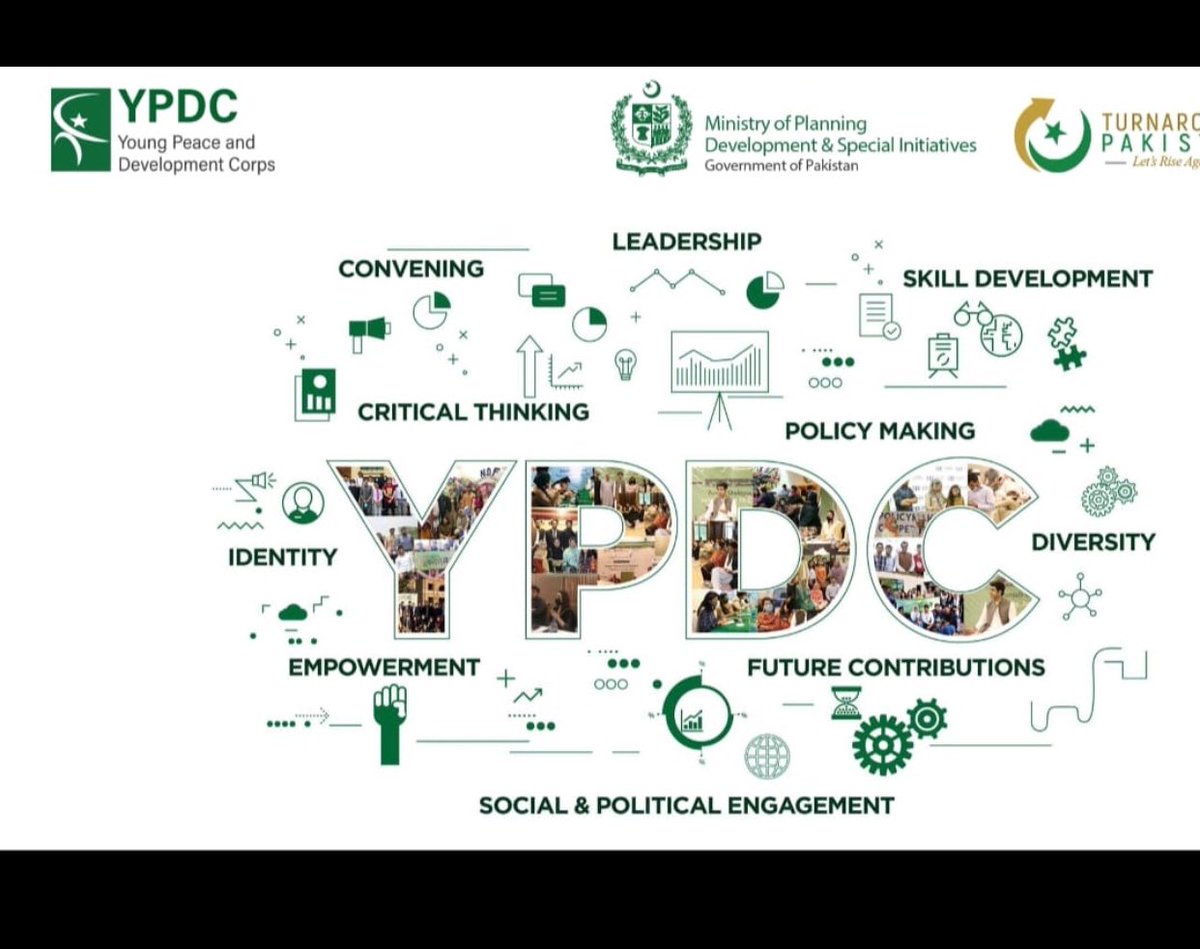 YPDC_MKD's tweet photo. #YPDC is a great initiative by Pakistan's Ministry of Planning, Development &amp; Special Initiatives to #empower talented and capable #youth of our country.
#Ba_IkhtiyarNaujawan #youthempowerment 🇵🇰🕊️🎓 https://t.co/6OdyGLFIEf