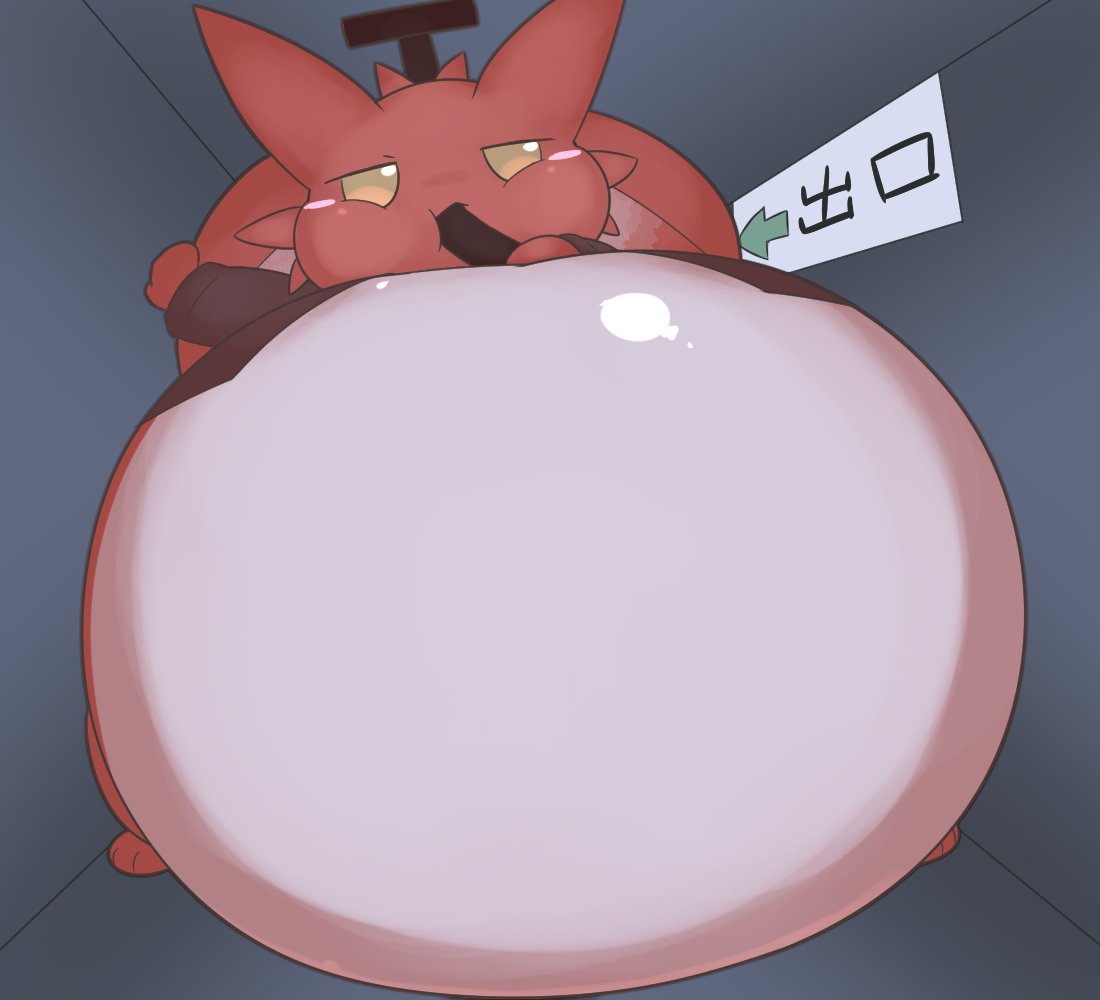 出口を通せんぼするりんごくん🎈