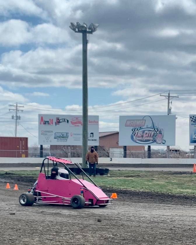TeamSchauf's tweet photo. Joleen’s racing season has already started! She had her first on track training yesterday and she did awesome!
She came off the track every time shivering but also with a big smile on her face! 

This season should be exciting with two drivers.
😊🏁 https://t.co/dJxBGwSHW0