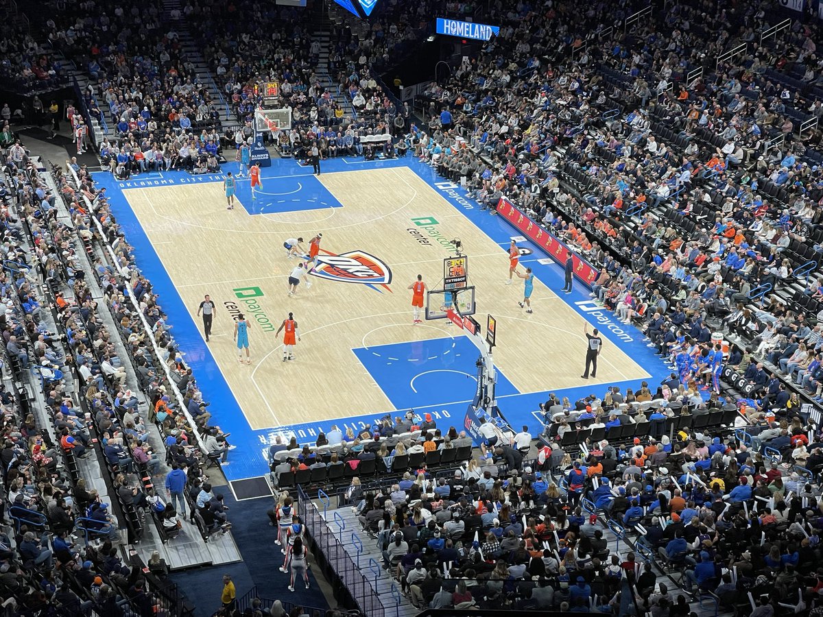 Well… since my #MarchMadness bracket is done.. we decided to hit up the <a href="/okcthunder/">OKC THUNDER</a> against the <a href="/Suns/">Phoenix Suns</a> game. #OKC #OKCThunder