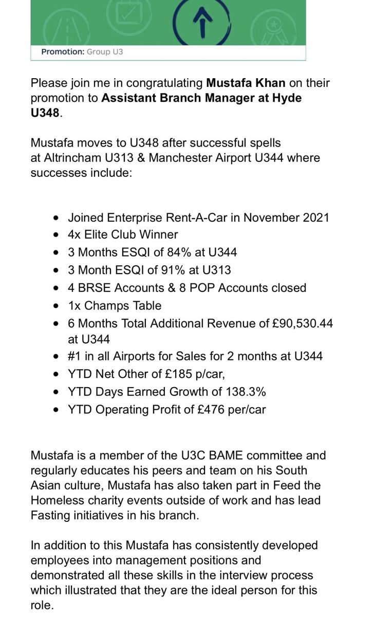 Moving up and we only just getting started 🥳‼️ still buzzing about my promotion to Assistant Manager 📈