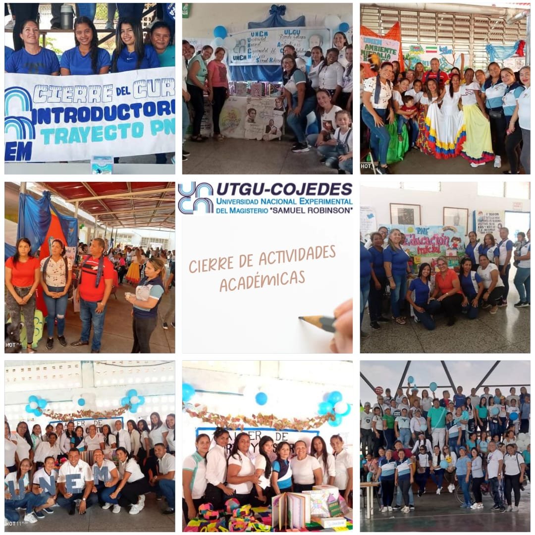 SOMOS UNEM (@somosunem) on Twitter photo #Entérate📣|| La #UTGUCojedes en sus 9 municipios cerraron con éxito las actividades académicas dando cumplimiento al calendario.
¡Formando Educadores!
#ManoDuraContraLosCorruptos
<a href="/NicolasMaduro/">Nicolás Maduro</a>
<a href="/_LaAvanzadora/">Yelitze Santaella</a>
@TibisayLucena8
<a href="/MPPEUVEN/">MPPEU</a>
@MPPEDUCACION #Entérate📣|| La #UTGUCojedes en sus 9 municipios cerraron con éxito las actividades académicas dando cumplimiento al calendario.
¡Formando Educadores!
#ManoDuraContraLosCorruptos
<a href="/NicolasMaduro/">Nicolás Maduro</a>
<a href="/_LaAvanzadora/">Yelitze Santaella</a>
@TibisayLucena8
<a href="/MPPEUVEN/">MPPEU</a>
@MPPEDUCACION