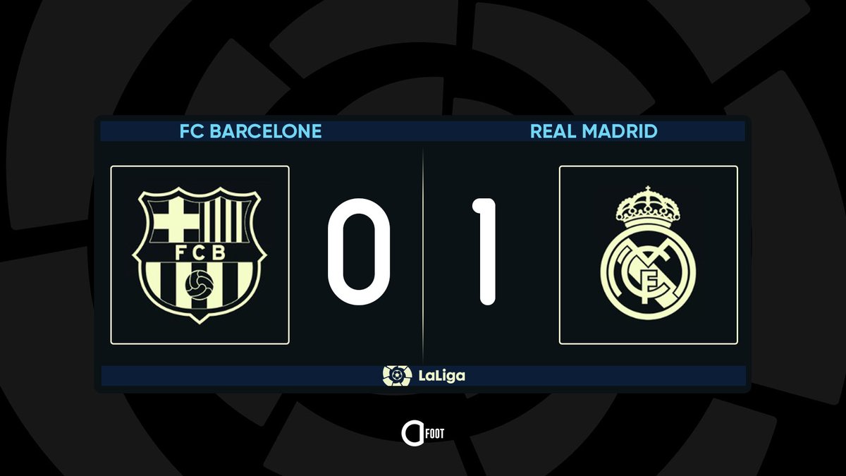 ActuFoot_'s tweet photo. ⚽️ BUUUUUUUUTT D'ARAUJO (CSC) !!! 🤍💜

BARCELONE  0-1  REAL MADRID https://t.co/ReYieM3wH5