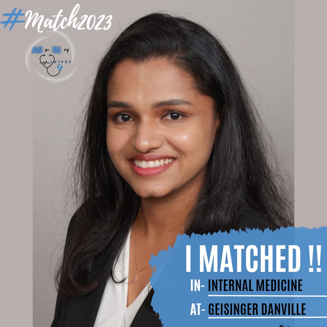 Congratulations to our mentor Dr. Swetha Rayaroth @Swethasajeevan5 !! 🥳
#MedTwitter #Match2023  #aspiringmentors #findamentorbeamentor
