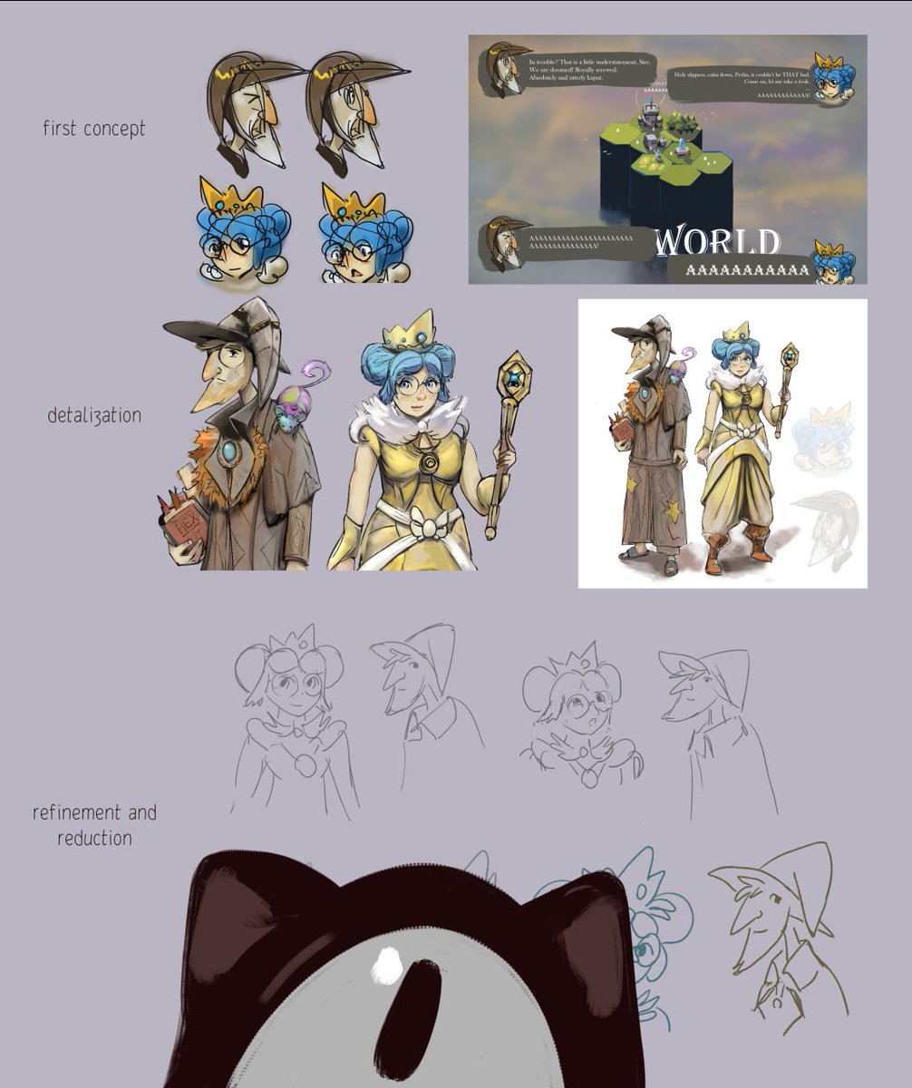 VolcanicGiraffe's tweet photo. Sorry. Sorry. 3 characters!
(tis cat is the kingdom accountant, btw. No tax avoidance under his management)

#hexworld #indie #characterart #CatsOfTwitter https://t.co/2RVrxslUyf