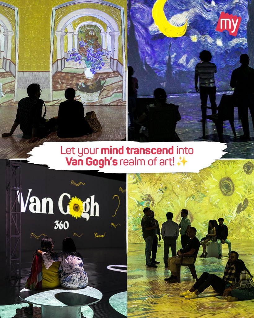 bookmyshow's tweet photo. Immerse yourself in the mesmerising world of #VanGogh and unveil deeper truths of life through art✨
Book your tickets now for a 360° experience!

.
.
#VanGogh #VanGogh360 #VanGogh360India #Museum #StarryNight #StarryNightVanGogh #Trending https://t.co/ZBHlGZbqq3