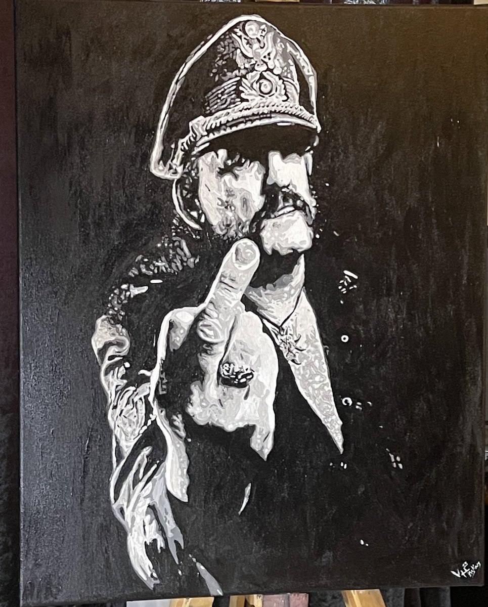 Lemmy ❤️♠️  
.
.
#painting #portrait #lemmy #Motorhead #art #rockandroll #rockgod #lemmykilmister #blackandwhite #acrylicpainting #rockmusic #rockartist