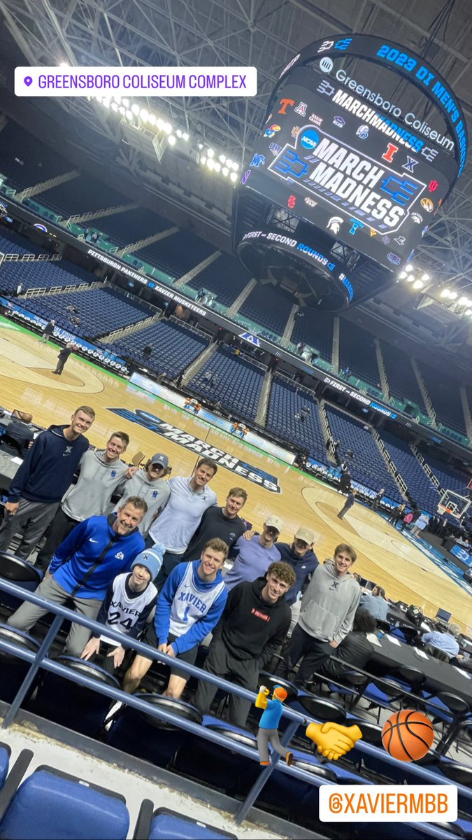 We here.  

🏌🏽‍♂️🤝🏀

<a href="/XavierMGOLF/">Xavier Men's Golf</a>   <a href="/XavierMBB/">Xavier Basketball</a> <a href="/MarchMadnessMBB/">NCAA March Madness</a> #mmselfie