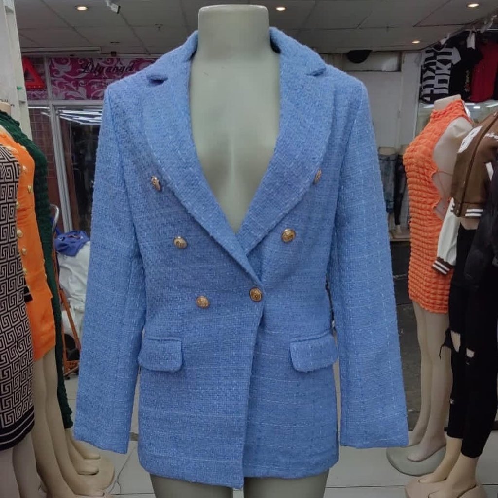 Please buy from me rent will be due soon🥺🥺 I have these cute cute tweed blazers on black and light blue for $25
App 0718410102 harare cbd deliveries l dont have a physical shop
<a href="/redmarketsunday/">Red Market Sunday</a> <a href="/iMisred/">MISRED</a> 
#smallbusiness #zwitter