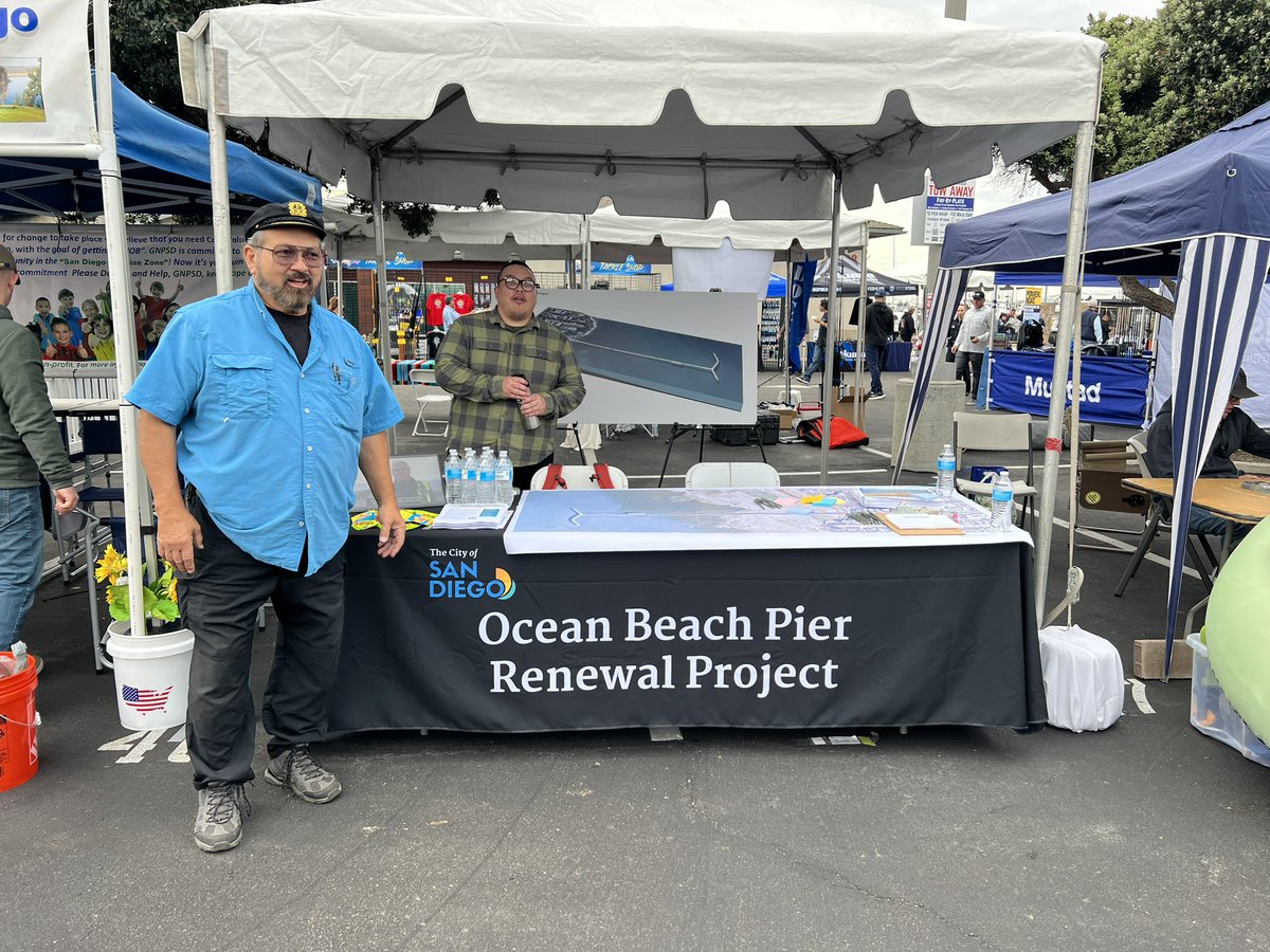 CookSchmid's tweet image. We’re at @dayatthedocks. Come by and talk to us about the #obpierrenewal go to OBPierRenewal.com @CityofSanDiego @ToddGloria