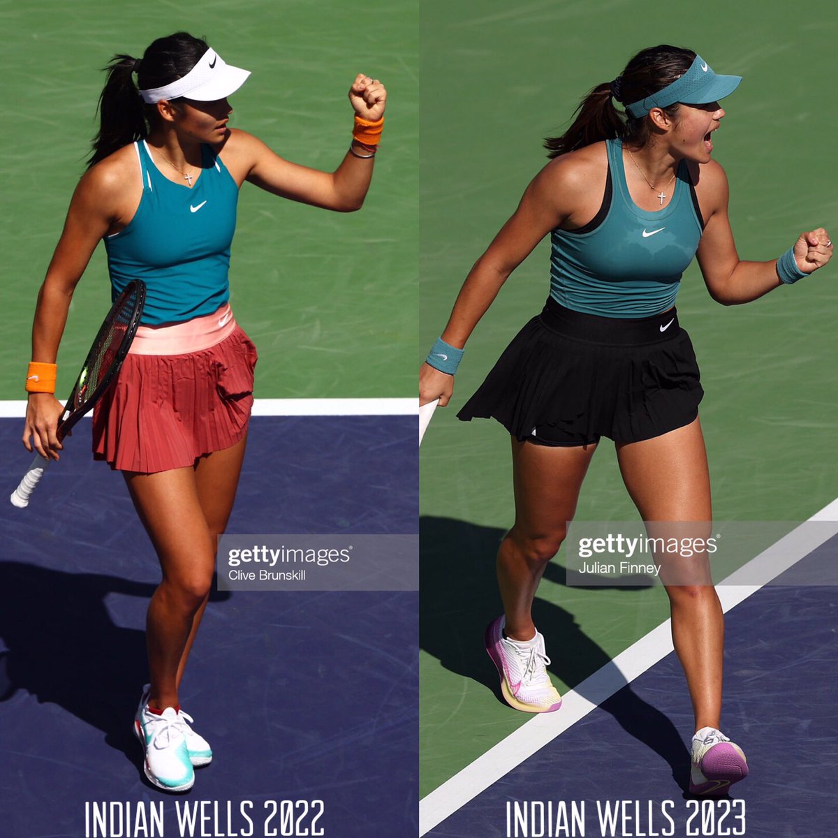 ongezond perzik Zeehaven Autistic Tennis Fan on Twitter: "Great side-by-side from @JGunn894 showing  the physical transformation of Emma Raducanu this past year. She is 💯  doing the work of building her body for tennis. It
