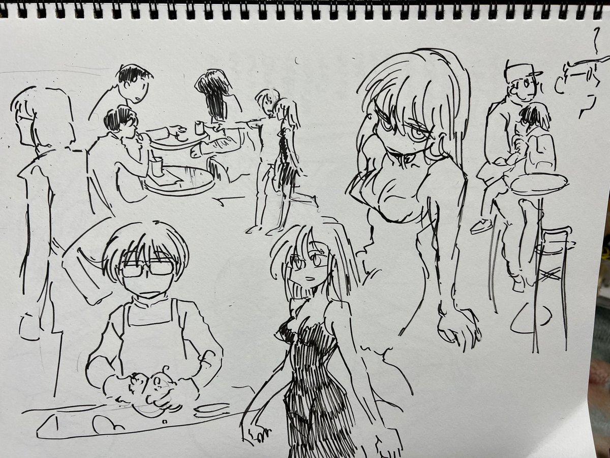 ビール飲みながら落書き。遠藤家はこの月曜はお休みなのですビール 