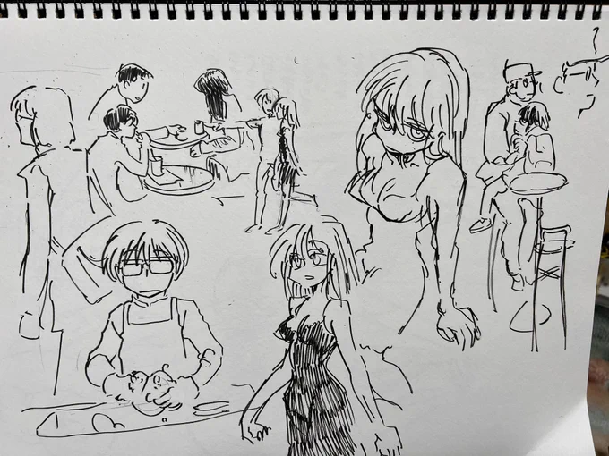 ビール飲みながら落書き。遠藤家はこの月曜はお休みなのですビール 