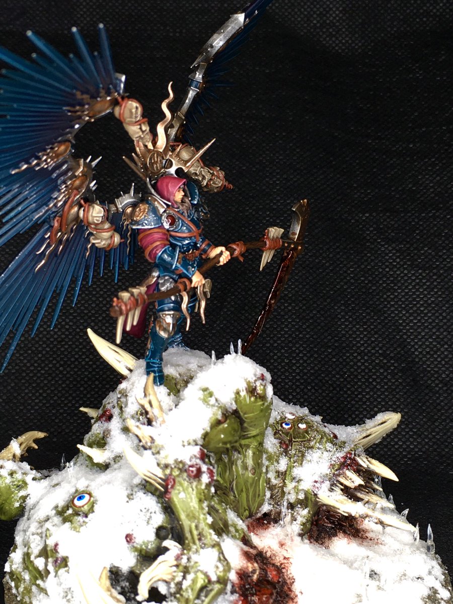 retherok's tweet photo. An older conversion I did for a death-hunting stormcast host… more pics available of the rest if anyone wants to see them? #stormcast #warmongers #ageofsigmar #WarhammerCommunity #warhammer https://t.co/8LgAzdGjF4
