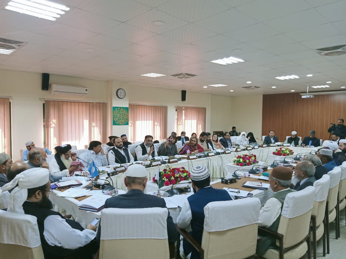 PJNPakistan's tweet photo. #PJN Team participated in meeting organized by Council of Islamic Ideology #CII on Transgender Persons (Protection of Rights) Act and shared their views to ensure equal protection and right to development of transgender. #LeaveNoOneBehind, #EqualProtectionforAll #TransLifeMatters https://t.co/M5nCe8pkhh