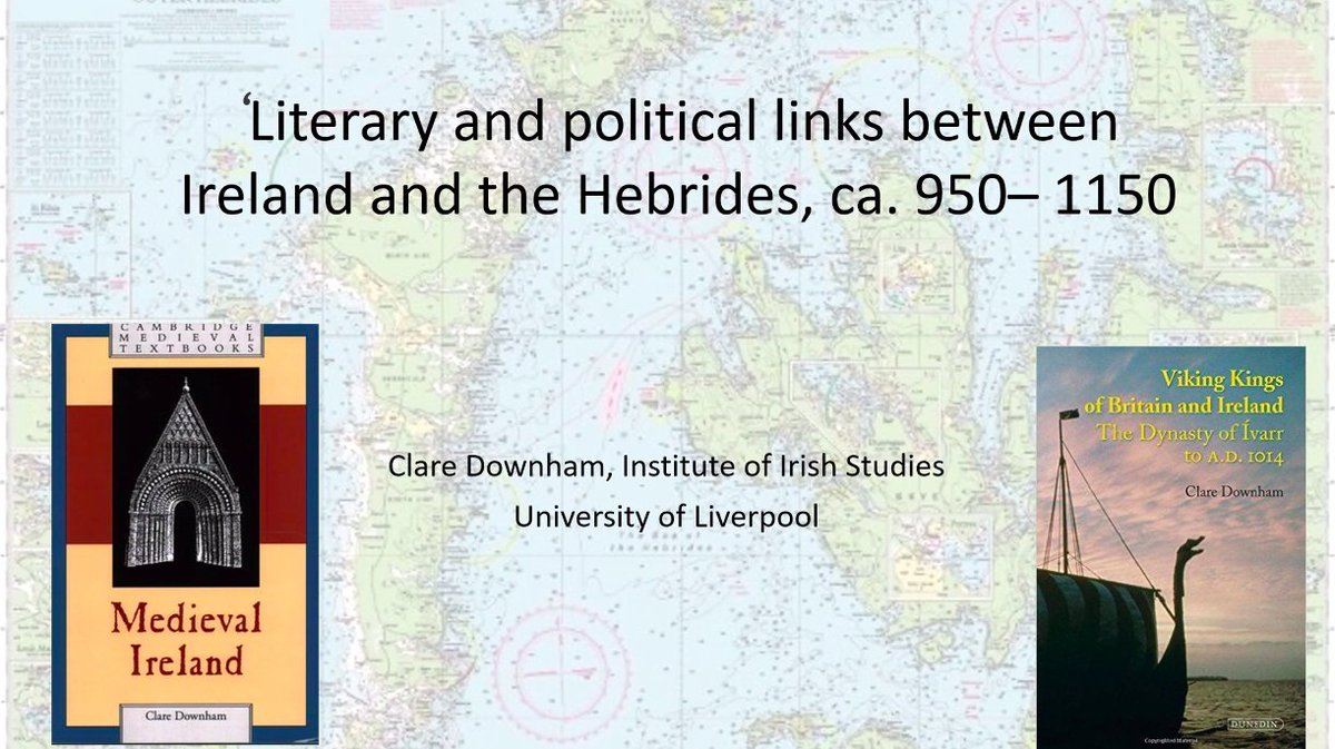 Our final plenary is currently being delivered by Clare Downham, who is looking at "Literary and political links between Ireland and the Hebrides, ca. 950–1100"