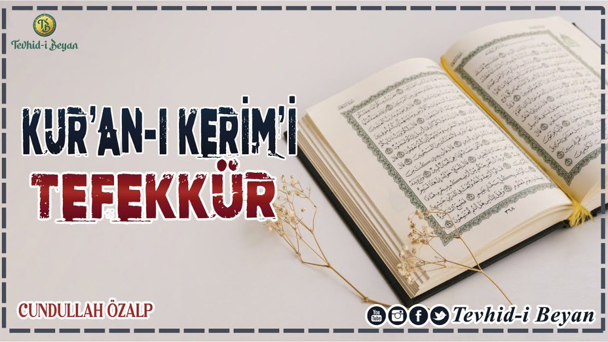 tevhidibeyan's tweet photo. #BatuhanKaracakaya #GüldürGüldürShow  #Konya 
#kismetseolur #psikologlarmeslekyasası #Yarın #Selahattin #kabinedenmülakatsız100bin

Kur'anı Kerimi Tefekkür - Cundullah Özalp ᴴᴰ

https://t.co/FjxeE9ClHn https://t.co/OIyWlcd6P5