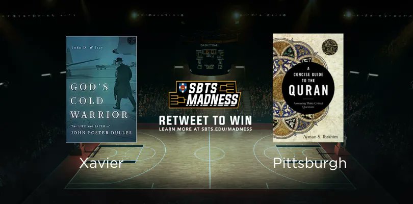 SBTSadmissions's tweet photo. Sunday, Sunday, Sunday! #SBTSMadness is about to tip off with Dr. John Wilsey taking on @al2ostaz. RT for a chance to win the advancing book! https://t.co/nSiDZBwLjW