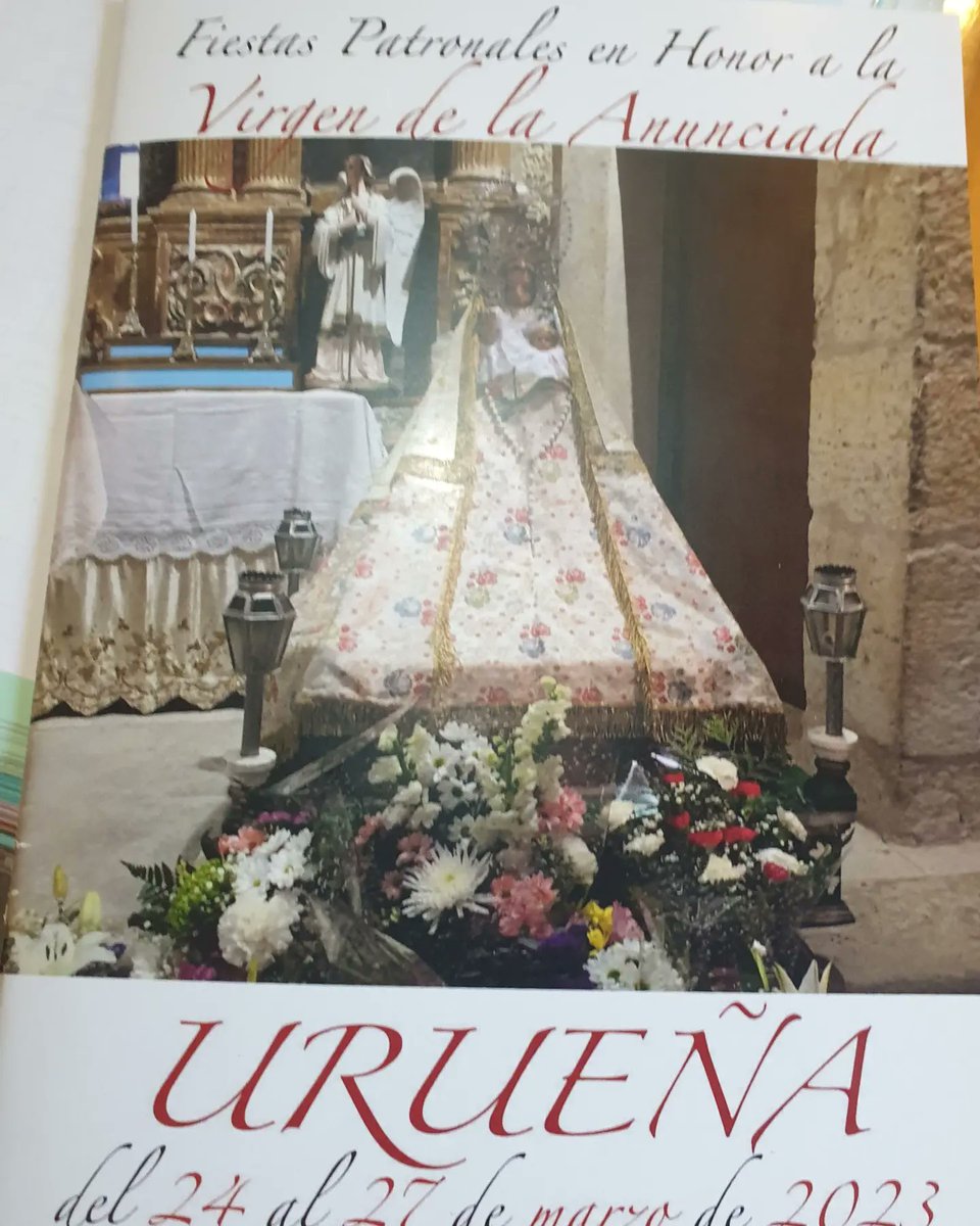 k_libros's tweet photo. Fiestas de la Virgen de la Anunciada @ayto_uruena del 24 al 27 de marzo de 2023. Os esperamos.
Libros K El Grifilm @ElGrifilm Mesón Villa de Urueña La Real Los Lagares de Urueña Restaurante @Dip_Va @CentroUruena @heredaduruena https://t.co/fBsij4v3n7