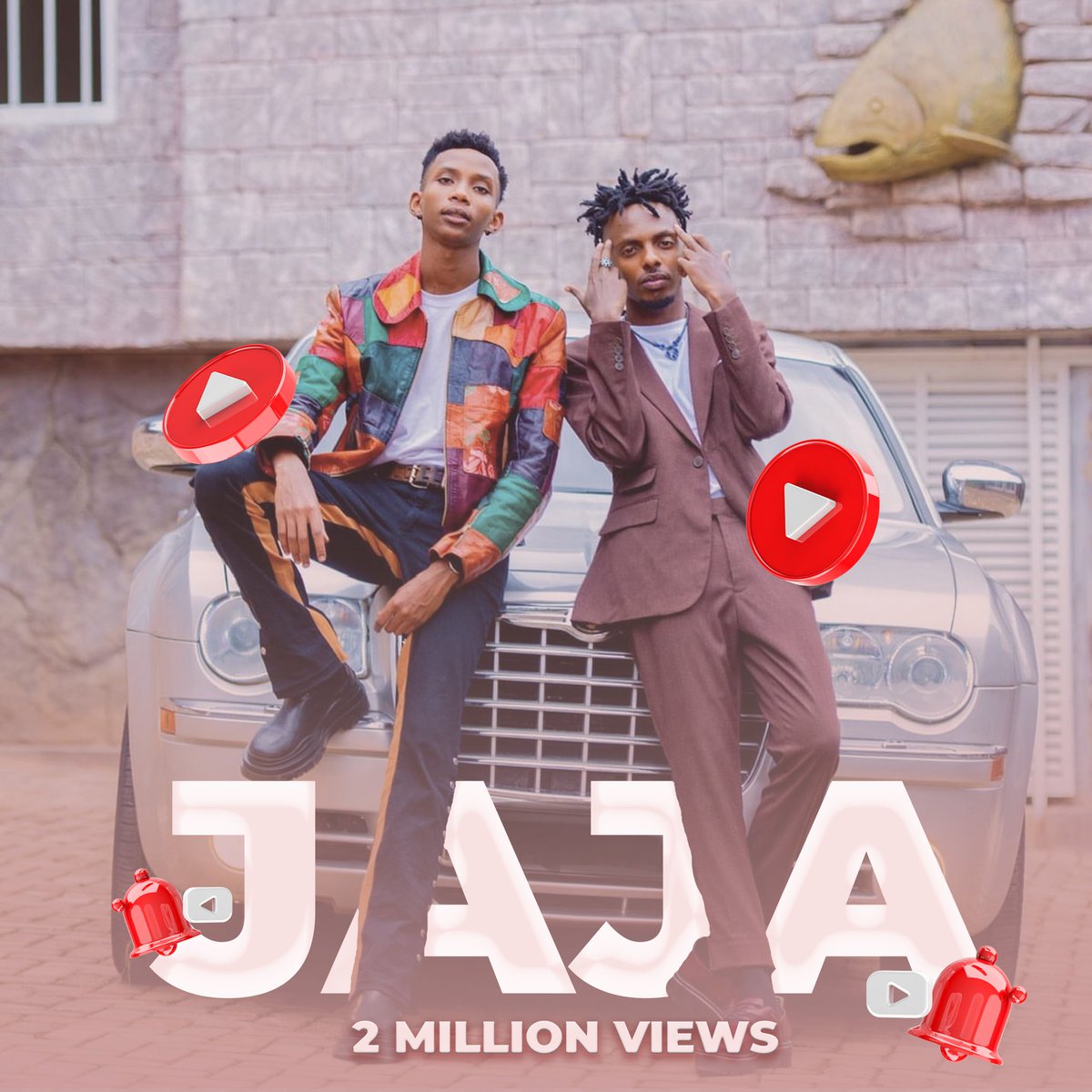 HuhaWorld's tweet photo. 🐺 @junokizigenza ’s “JAJA” ft. @umwami_kivumbi has surpassed 2 Million Views On YouTube 🎉 https://t.co/NZQbIfWsmn