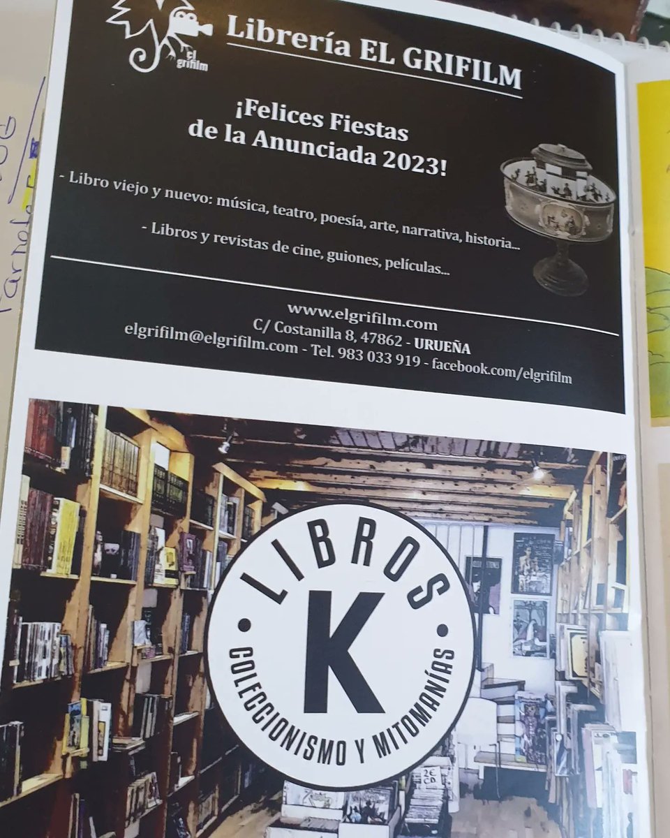 k_libros's tweet photo. Fiestas de la Virgen de la Anunciada @ayto_uruena del 24 al 27 de marzo de 2023. Os esperamos.
Libros K El Grifilm @ElGrifilm Mesón Villa de Urueña La Real Los Lagares de Urueña Restaurante @Dip_Va @CentroUruena @heredaduruena https://t.co/fBsij4v3n7