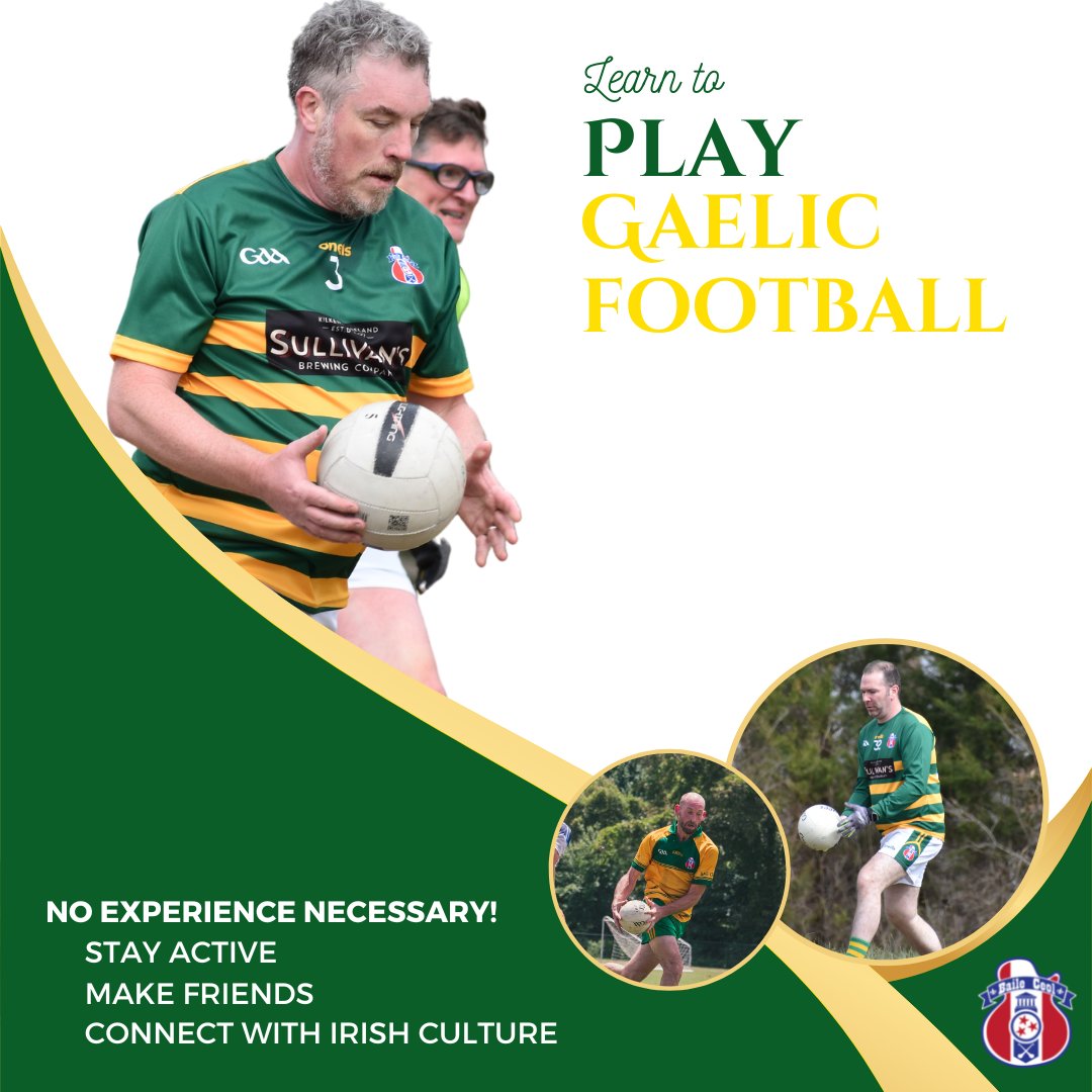 Did we meet you this weekend and convince you to give Gaelic football and hurling a try? Maybe you saw posters like these, and your curiosity is killing you. Come out Thursday, March 23, at 6 pm for an intro to Irish sports! We'll be at Shelby Park by the melting bird statue.