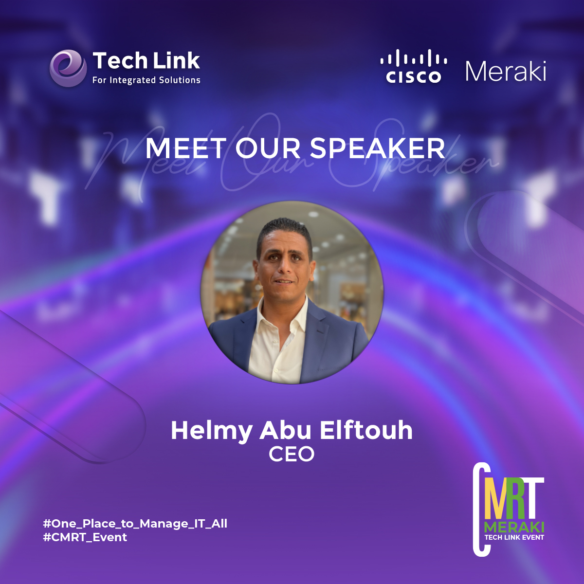 TechLink14's tweet image. Get ready for our Cisco Meraki event &quot;CMRT&quot; tomorrow and meet our team.
We are excited to meet our clients tomorrow 

Follow us to know more about Meraki solutions and to see the highlights of our event.
lnkd.in/dS6RzCVs
#TechLink #WorkAnniversary #Celebartion