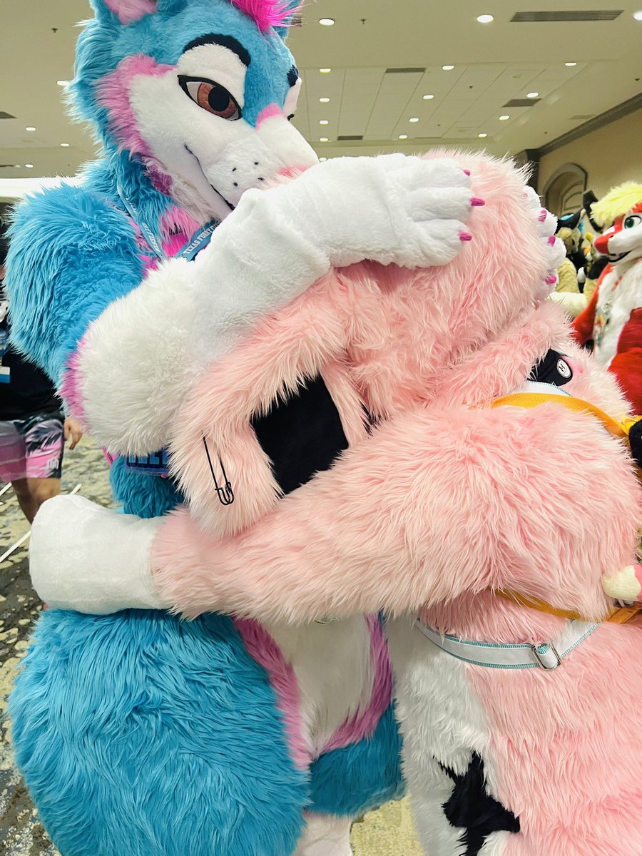 KUMIBUNNi's tweet photo. with the hottest ever~ it was so mmmpphphgjjgjf being pushed around and bullied by @ThiccMommaL 💙💗 >//////< #TFF2023 https://t.co/21c2Hfrq87
