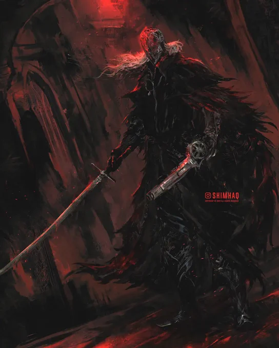 "Look at you, you sorry drunk.I'll string you up like the filthy beast you are.You shall not abscond your crimes!".Best questline in the game? #Bloodborne 