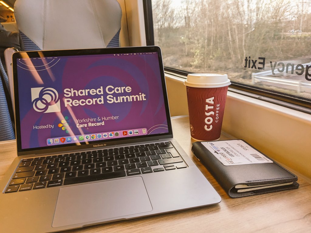 On my way to Leeds to meet the rest of the team with the final preparations of the first nation #sharedcarerecord summit.