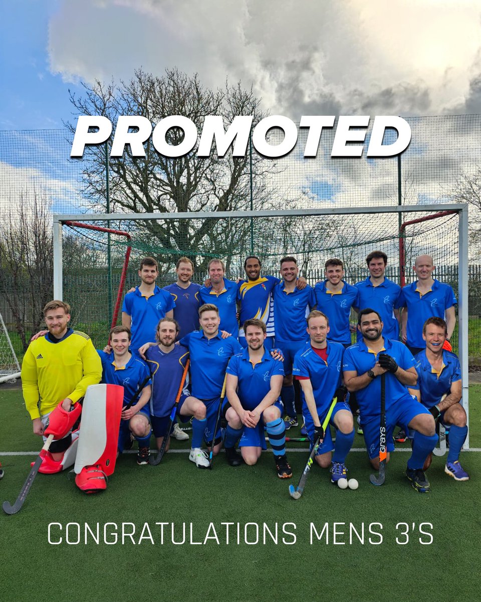 Congratulations Mens 3's whose promotion was secured on Saturday 👊🙌

#MensHockey #WomensHockey #FieldHockey #LondonHockey #WestLondon #Chiswick