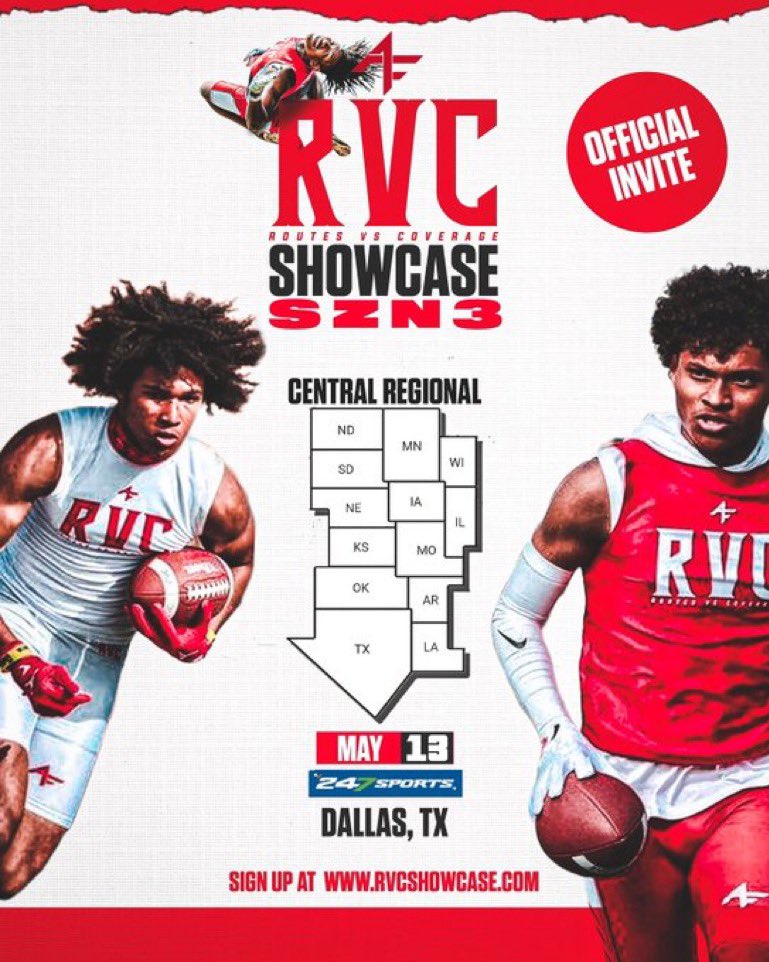 UnstoppableKey's tweet photo. Thank you @RVCshowcase for the invite.  Can't wait to be there! @247recruiting @247Sports @CoachStough @iamtjs_ https://t.co/tMCBnuuGUS