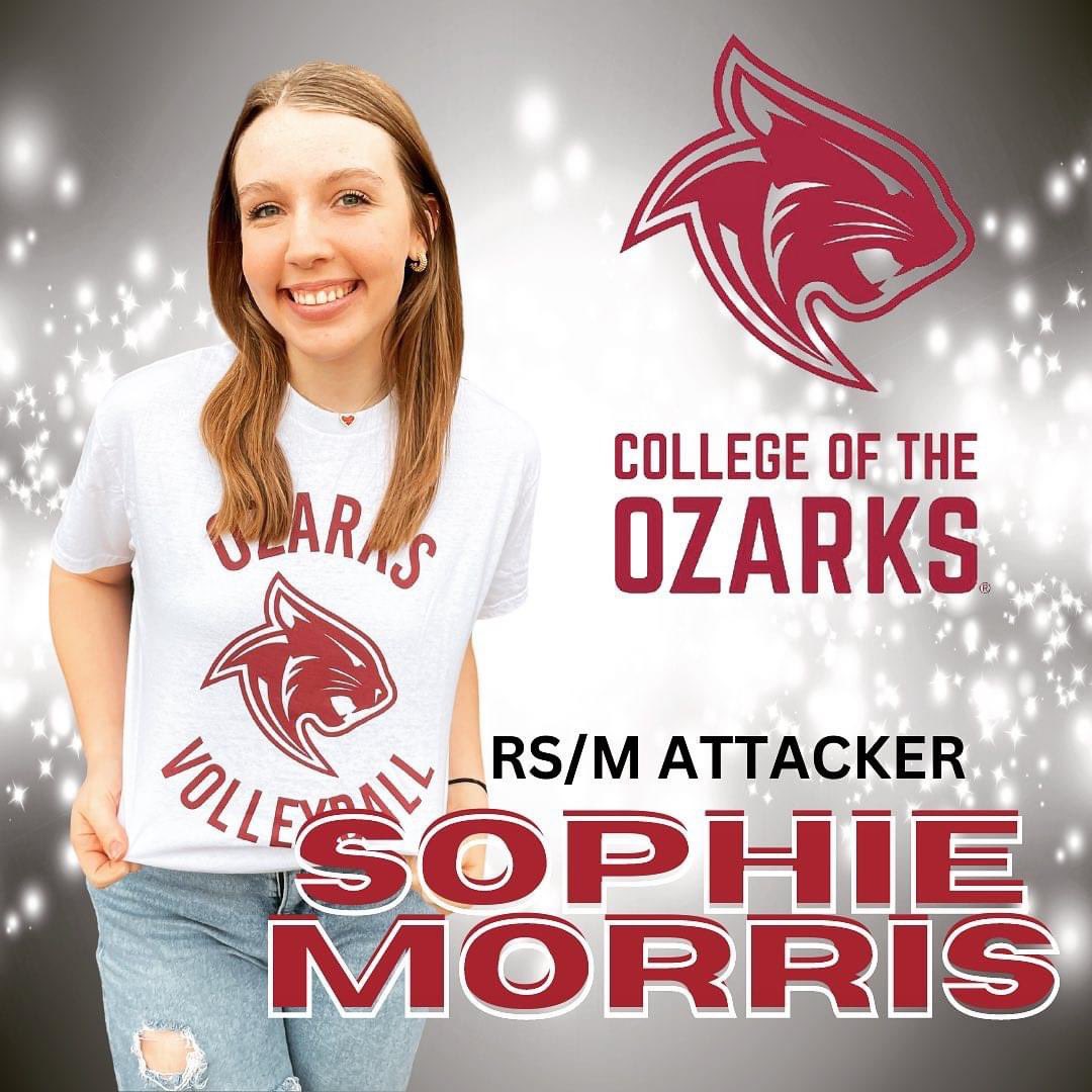 Ozark High Volleyball ➡️ College of the Ozarks Volleyball Congratulations Sophie Morris!