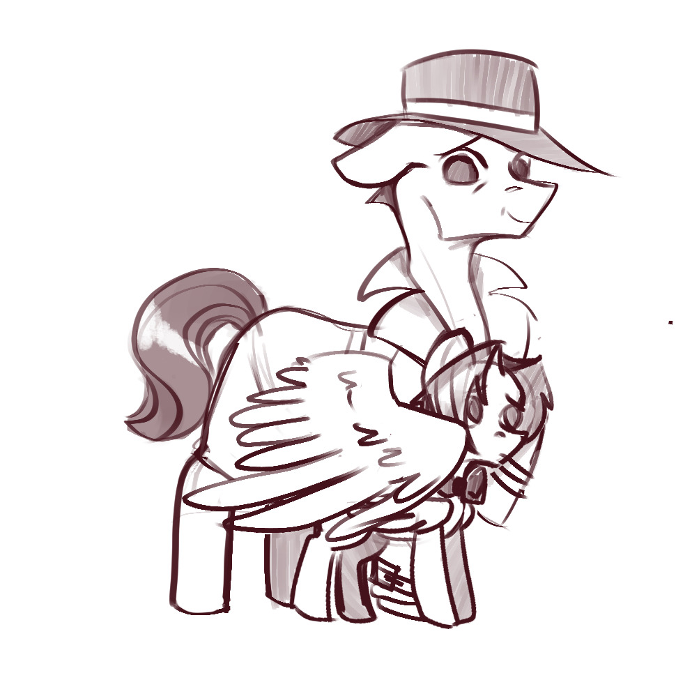 Arcy_major's tweet image. #AceAttorney 
#gregoryedgeworth 
#MLP

Horse in coat