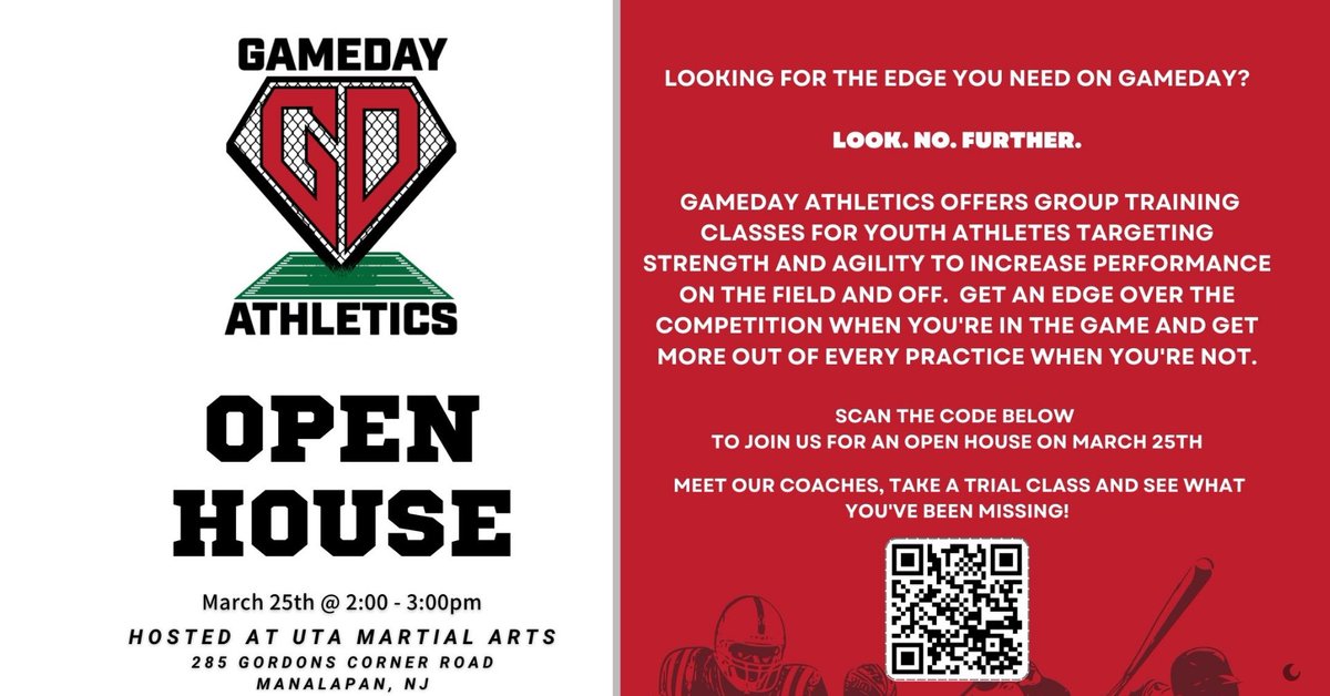 LiseCote30ub's tweet photo. Saturday March 25th from 1:30-2:30pm is our OPEN HOUSE. Your chance to take a FREE class and see what GDA is all about. Guarantee you a great workout while having a blast! Call, text or DM to reserve your spots. Ages 8 &amp; up welcome. Looking forward to seeing you! 💪🏻🏃‍♂️🏋️‍♀️🏈⚾️⚽️🏒🔥 https://t.co/7vwI67fMnE