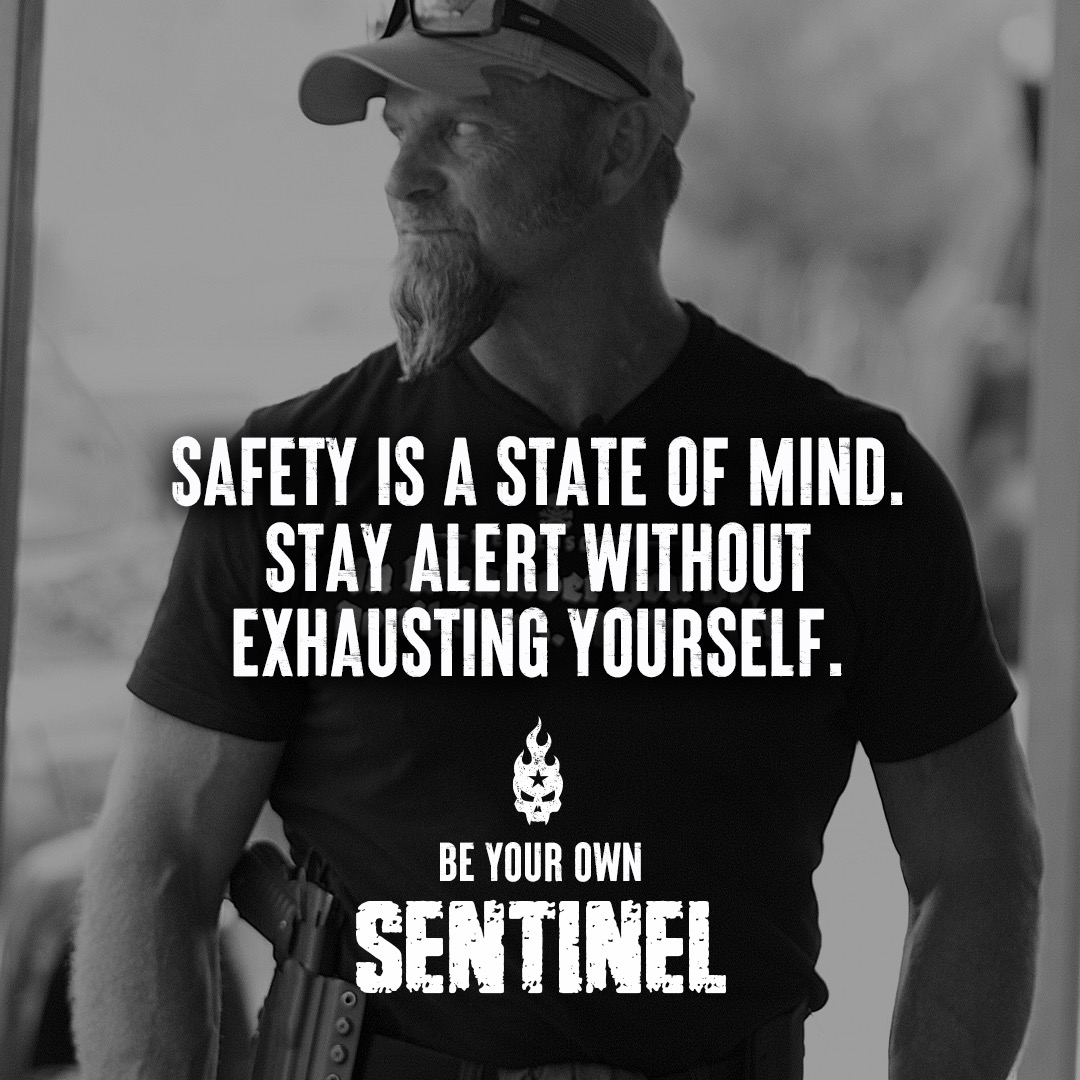 PatMcNamara65's tweet photo. Alertness is our best defense, so stay vigilant, and you’ll stay protected. Not paranoid. Not stressed. Just alert. #beyourownsentinel #conditionyellow #situationalawareness https://t.co/627iUCkdrs