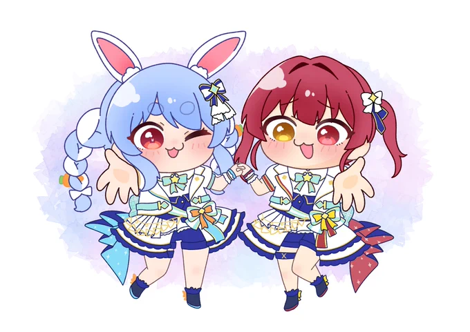 ブライト衣装のぺこマリ#ぺこらーと  #マリンのお宝 