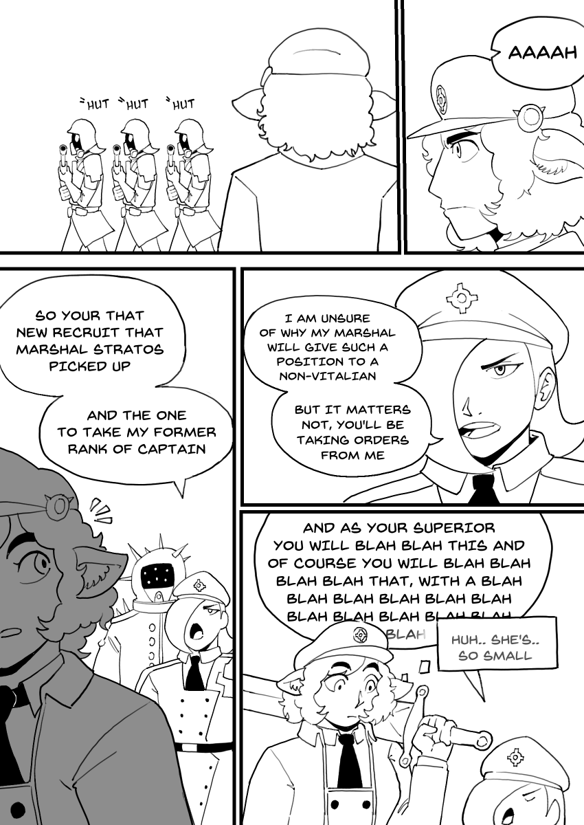ManMacho_'s tweet photo. Saige and Geoms first meeting
small comic for @ExcaliburOCT 
featuring @Ashtastica  Saige
and @SpectacularSke1  Fives https://t.co/D8JPzizHoT