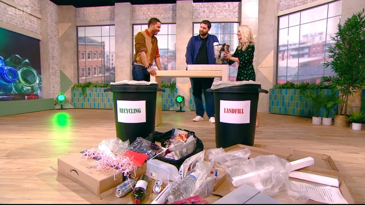 AdamHerriott's tweet photo. Great to make my national TV debut today on @bbcsml talking about recycling and common mistakes! Don't forget to checkout @recycle_now to find out what you can recycle and how! https://t.co/lmMgpeMkcC