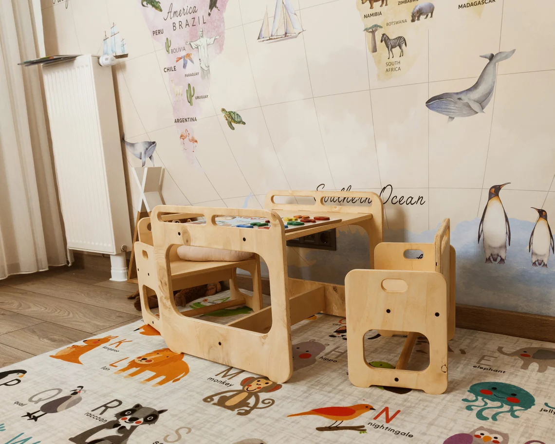 HofinaShop's tweet photo. Get ready to enhance your child's learning environment with our practical and playful Montessori table and chair set! Designed with kids in mind, this set is both functional and fun. Don't miss out on this must-have addition for your little one's space! #Montessori #kidsfurniture https://t.co/qVUt5D6DmN