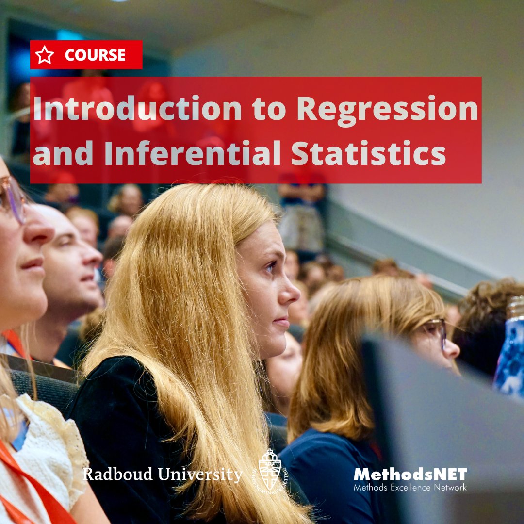 MethodsNET's tweet photo. Master regression analysis in social sciences! Join our summer course "Introduction to Regression and Inferential Statistics" with @littvay. Learn how to avoid common mistakes and produce quality results in R. #3SRM #regression #inferential ๐ง
https://t.co/urg57hJ8Ns https://t.co/lmauiGNLOe