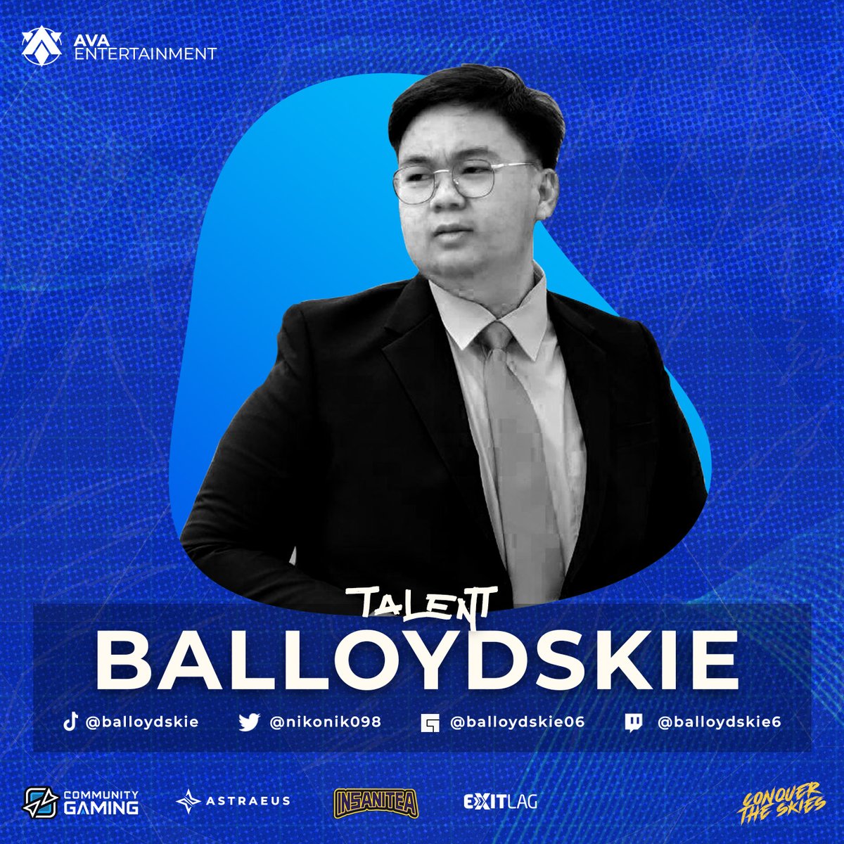 aspireAVA's tweet photo. Let's all welcome the newest face in our Content Creation Team, Balloydskie!

Balloydskie will be streaming mobile games on Facebook and other games on Twitch. 

Follow his socials!
Twitter: @nikonik098 
Twitch: https://t.co/jFfNcDYsiW
Facebook Page: https://t.co/rmdNtZttwz https://t.co/Wp1hr2OPxz