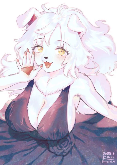 再掲!同人作品キャラの藍蘭ちゃんです(色設定よく変わります) 