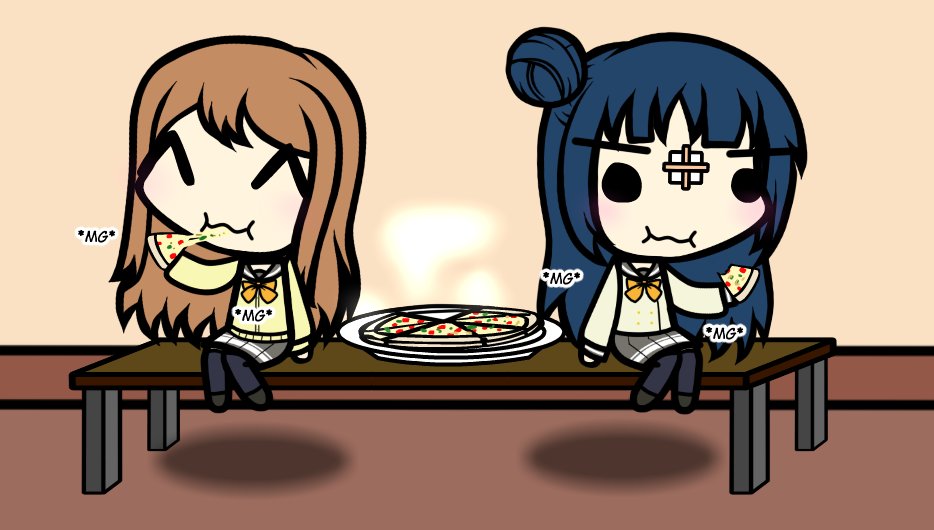 YoshiMaru makes pizza. 